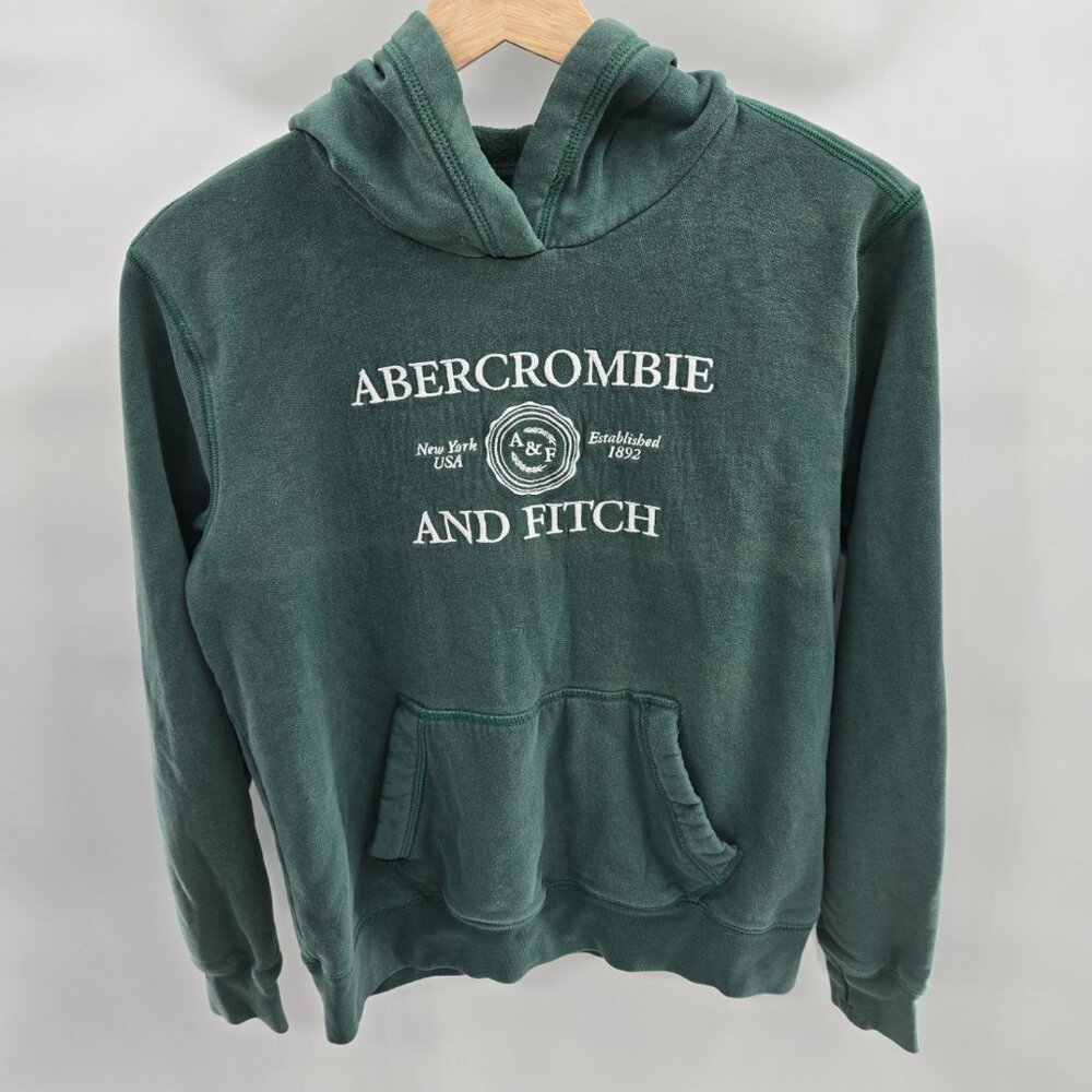 Abercrombie & Fitch Kids Green Hooded Sweatshirt Size 15/16